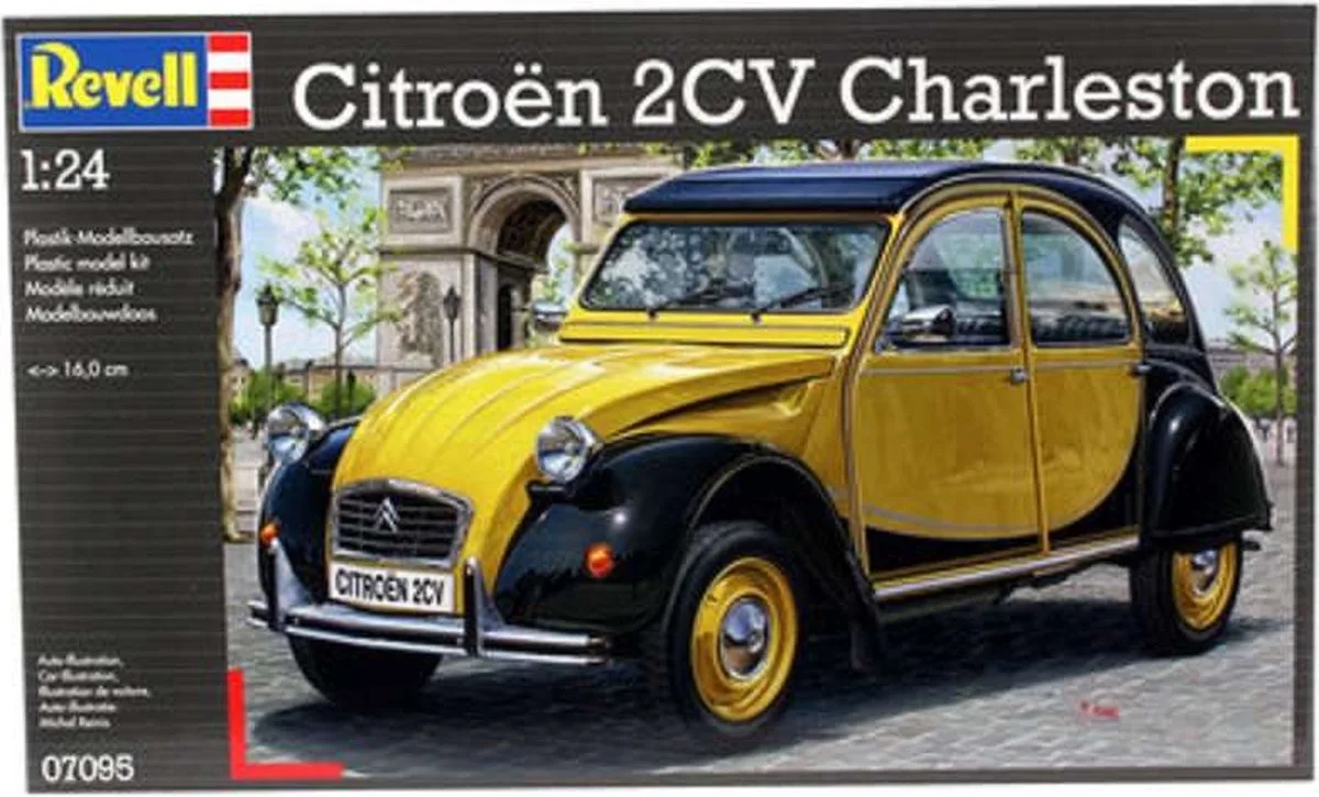 Modelbouwpakket Militaire voertuigen - 07095 Citroën 2CV Charleston - Franse Personenauto Plastic - 1:24 - Modelbouw van Revell in Meerkleurig – productfoto