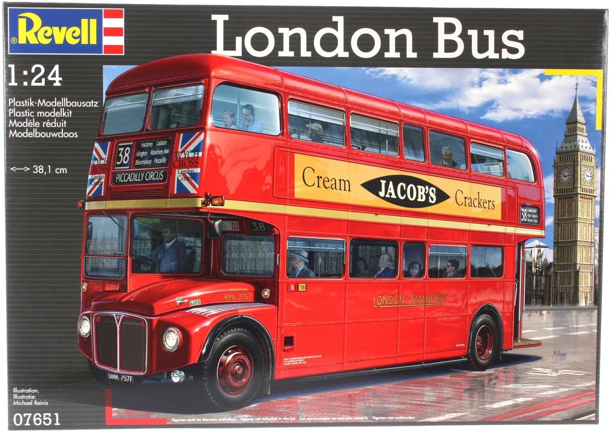 Modelbouwpakket Militaire voertuigen - 07651 London Bus Plastic - 1:24 - Modelbouw de Revell en Multicolore – photo produit