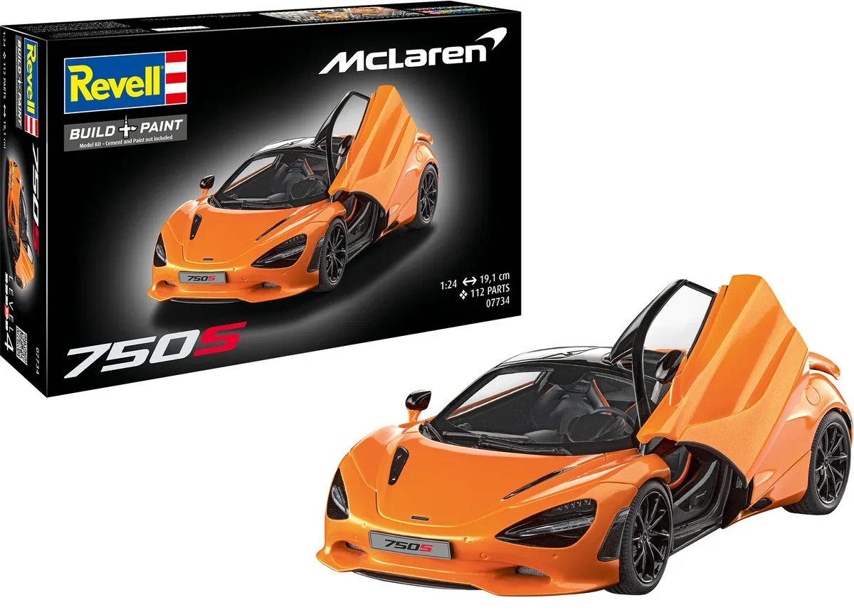 Modelbouwpakket Militaire voertuigen - 07734 McLaren 750S - Britse Auto Plastic - 1:24 - Modelbouw de Revell en Multicolore – photo produit