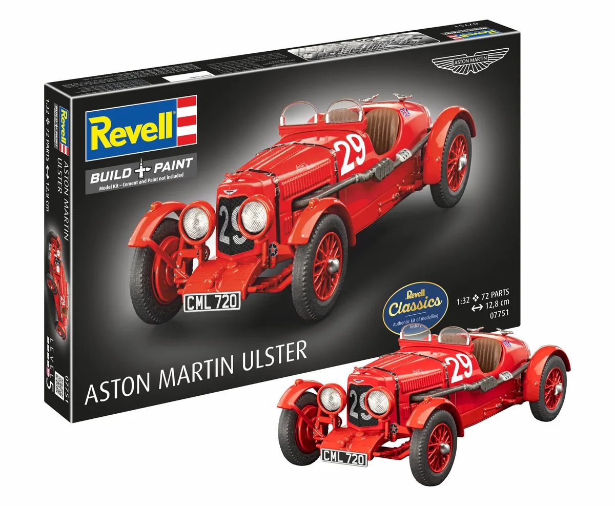 Modelbouwpakket Militaire voertuigen - 07751 Aston Martin Ulster - Britse Klassieke Rauto Plastic - 1:32 - Modelbouw van Revell in Meerkleurig – productfoto