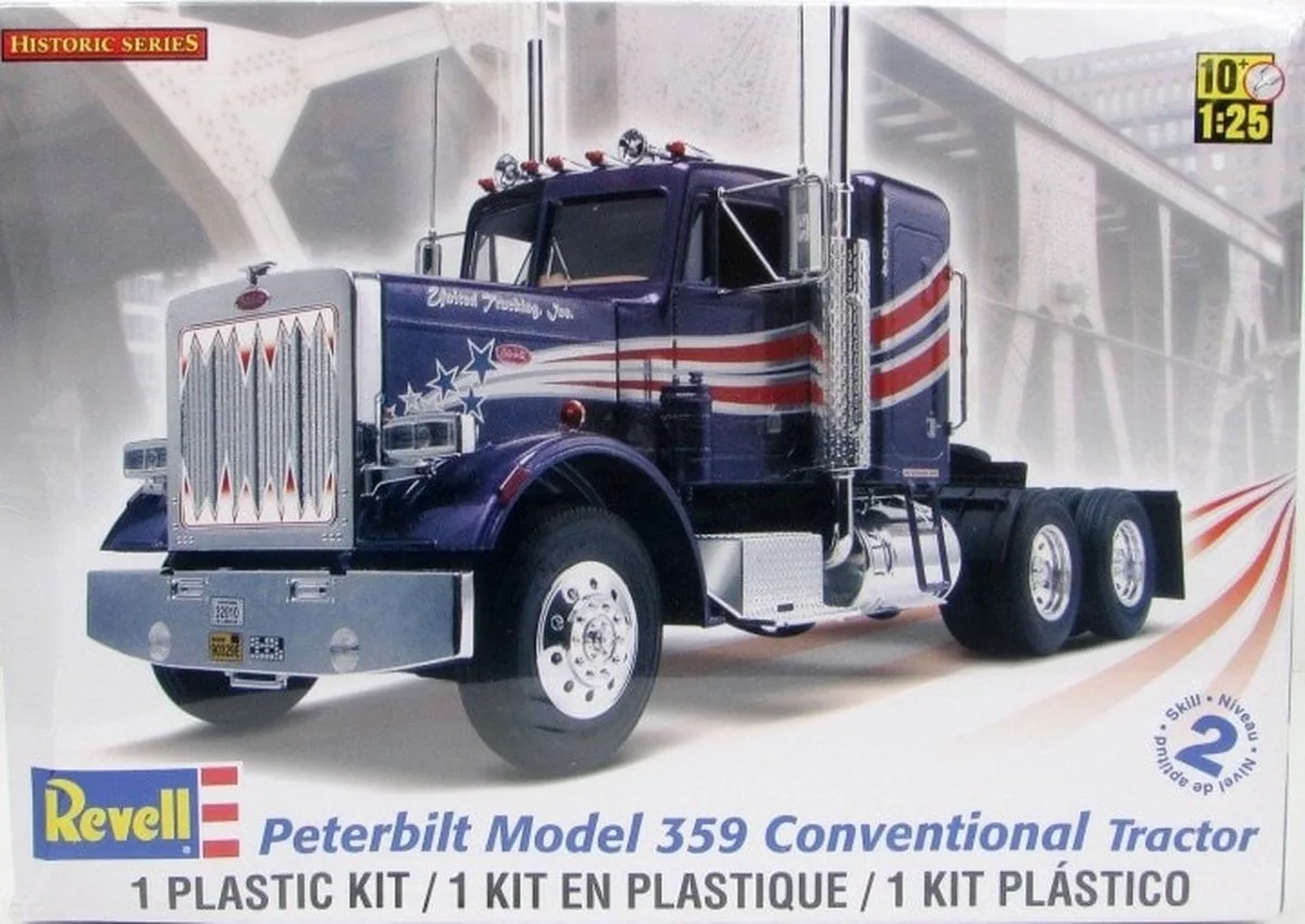 Modelbouwpakket Militaire voertuigen - 11506 Peterbilt 359 Conventional Truck Plastic - 1:25 - Modelbouw van Revell in Meerkleurig – productfoto