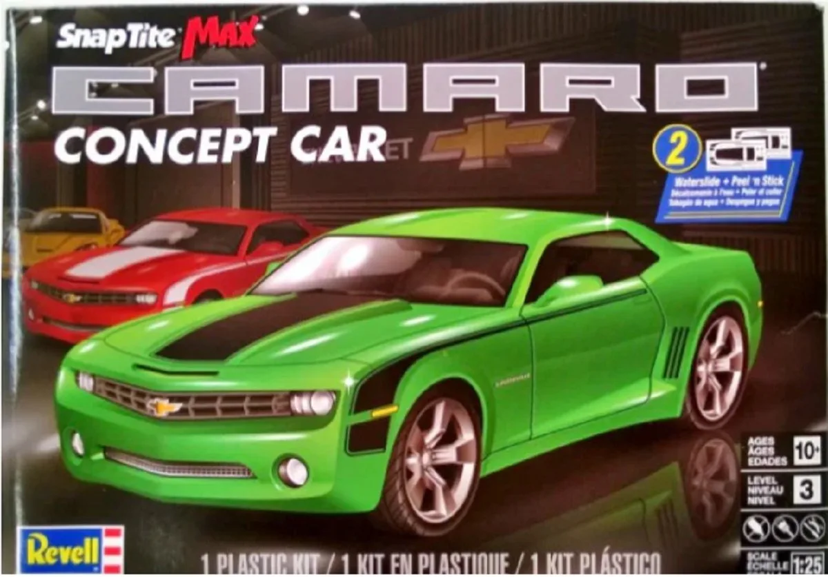 Modelbouwpakket Militaire voertuigen - 11527 Camaro Concept Car - Snap Tite Kit Plastic - 1:25 - Modelbouw van Revell in Meerkleurig – productfoto