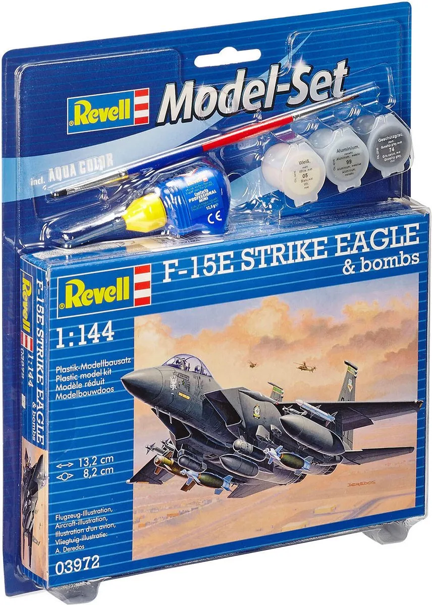 Modelbouwpakket Militaire voertuigen - 63972 F-15E Strike Eagle - bombs - Model Set Plastic - 1:144 - Modelbouw van Revell in Meerkleurig – productfoto