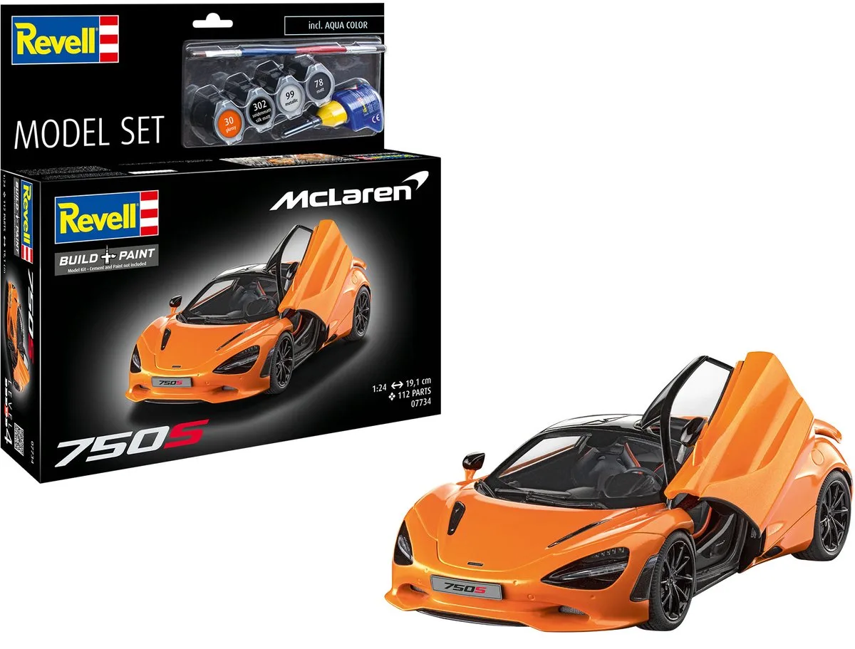 Modelbouwpakket Militaire voertuigen - 67734 McLaren 750S - Britse Auto - Model Set Plastic - 1:24 - Modelbouw van Revell in Meerkleurig – productfoto