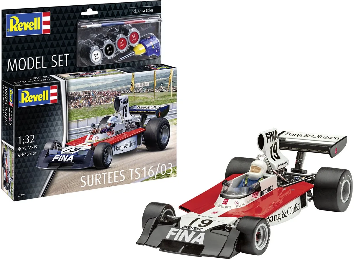 Modelbouwpakket Militaire voertuigen - 67739 Surtees TS16/03 - Formule 1 auto - Model Set Plastic - 1:32 - Modelbouw de Revell en Multicolore – photo produit