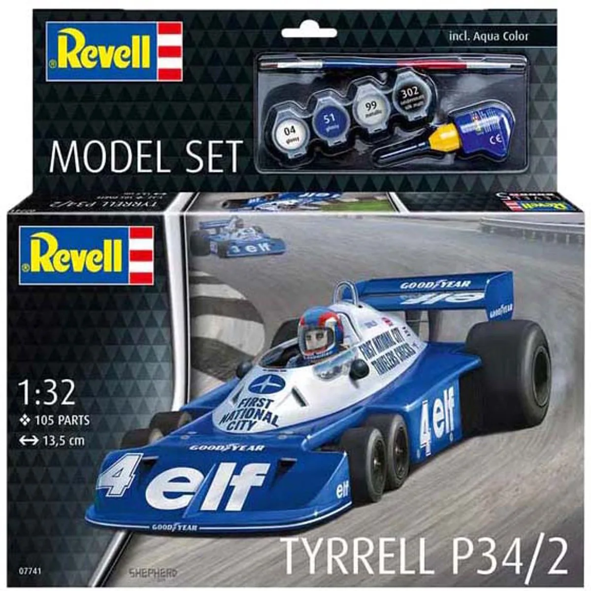 Modelbouwpakket Militaire voertuigen - 67741 Tyrrell P34/2 - Rauto - Model Set Plastic - 1:32 - Modelbouw de Revell en Multicolore – photo produit