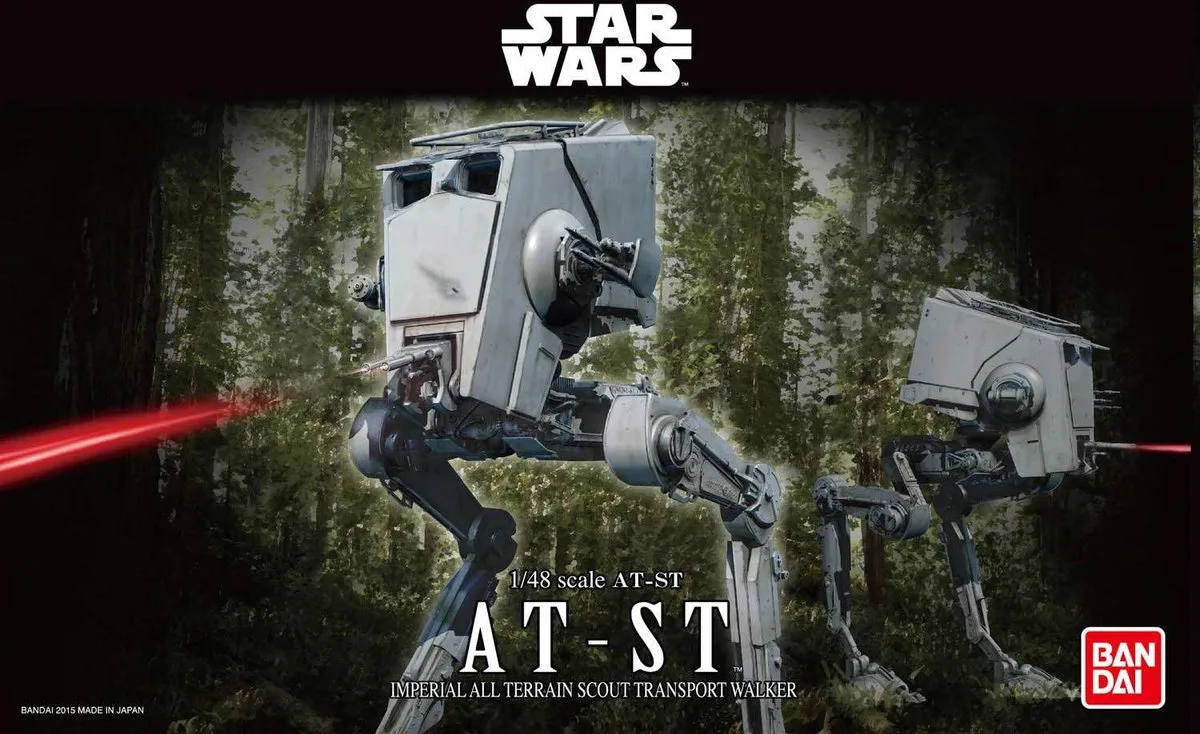 Modelbouwpakket Ruimtevaart - 01202 Bandai AT-ST - Star Wars Plastic van Revell in Meerkleurig – productfoto