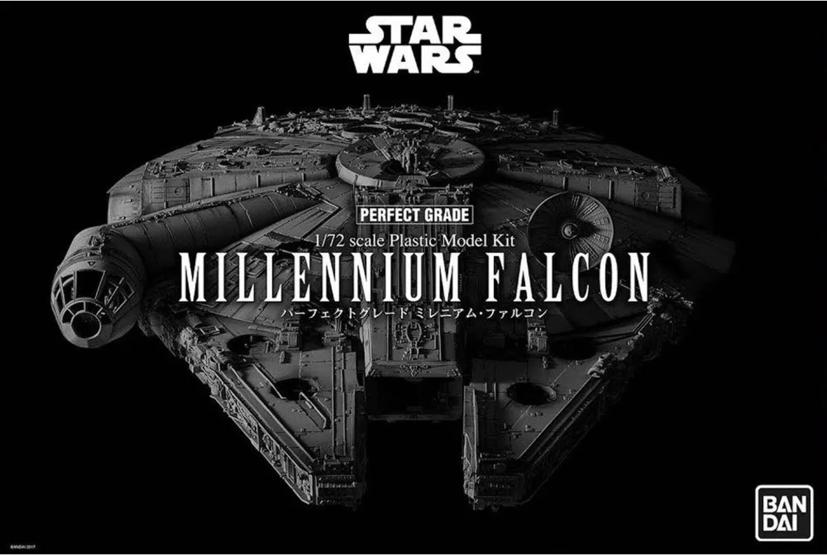 Modelbouwpakket Ruimtevaart - 01206 Bandai Millennium Falcon - Perfect Grade - Star Wars Plastic - 1:72 - Modelbouw van Revell in Meerkleurig – productfoto