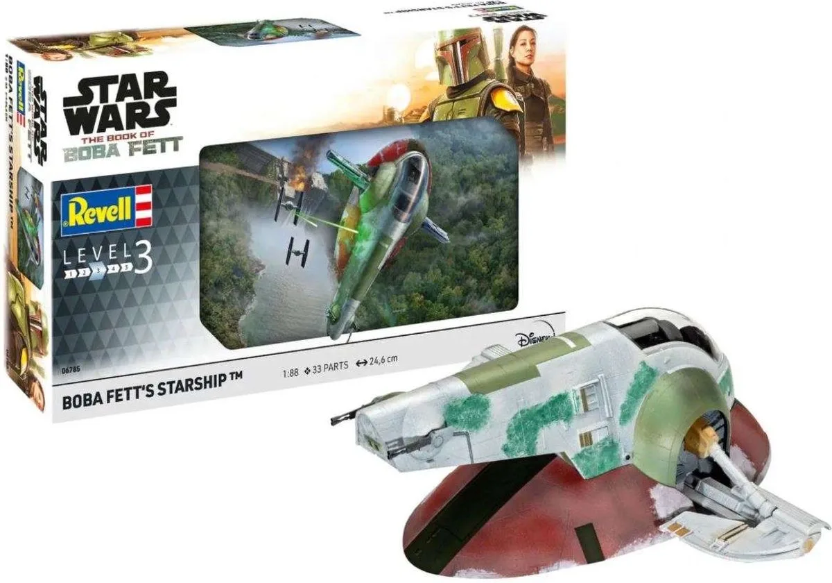 Modelbouwpakket Ruimtevaart - 06785 Star Wars - Boba Fetts Starship Plastic - 1:88 - Modelbouw van Revell in Meerkleurig – productfoto