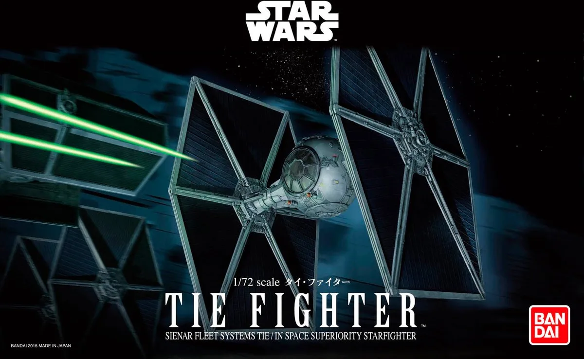 Modelbouwpakket Ruimtevaart - Bandai 01201 Star Wars TIE Fighter Plastic - 1:72 - Modelbouw van Revell in Meerkleurig – productfoto