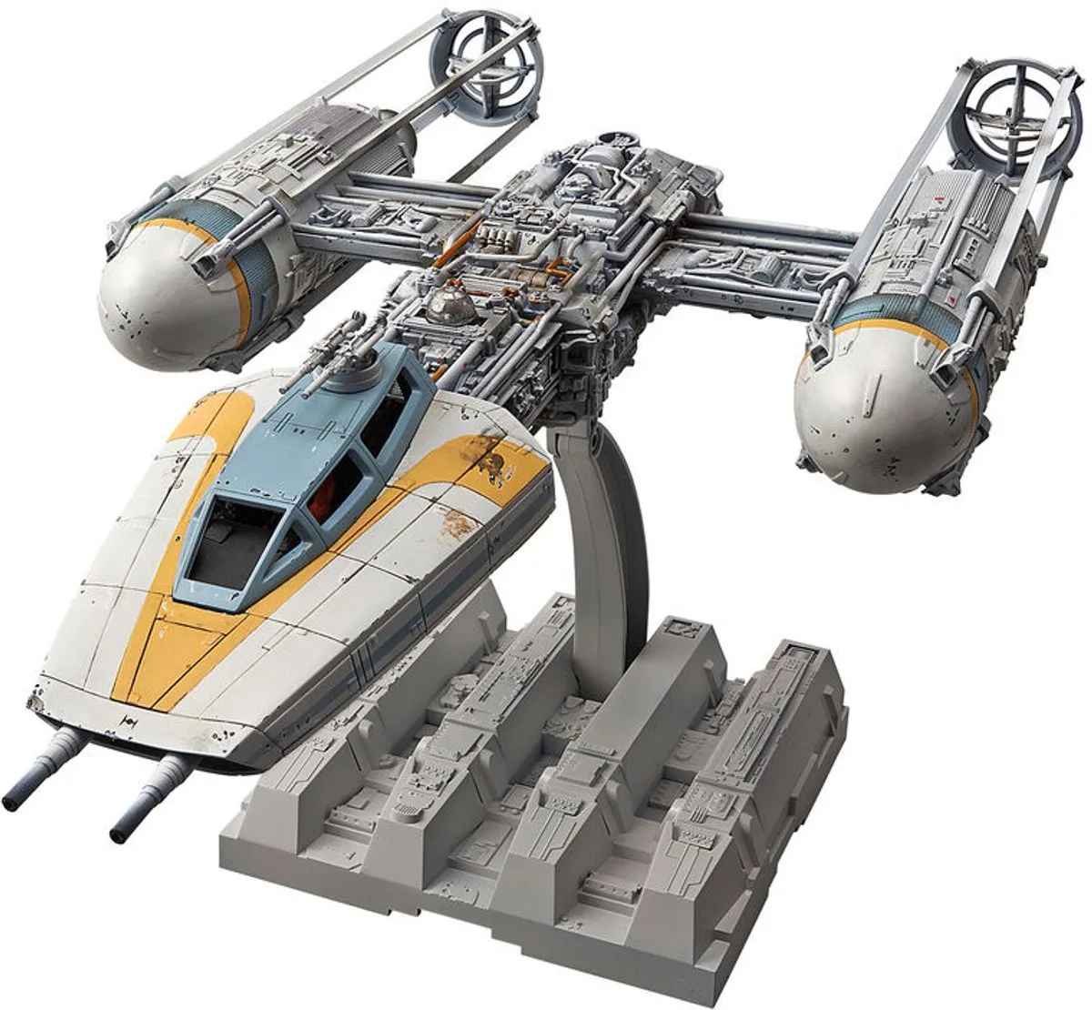 Modelbouwpakket Ruimtevaart - Bandai 01209 Star Wars Y-wing Starfighter Plastic - 1:72 - Modelbouw van Revell in Meerkleurig – productfoto