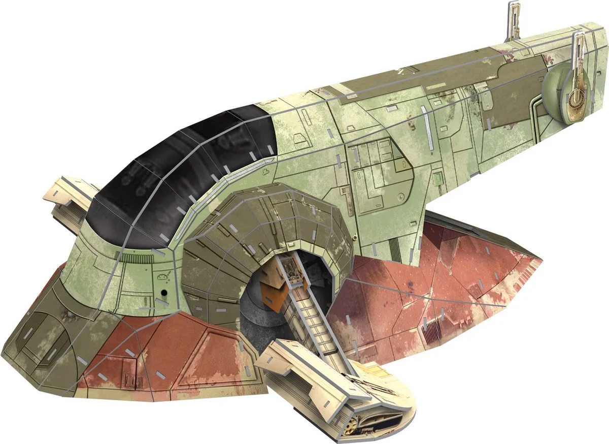 Modelbouwpakket Schepen - 00320 The Mandalorian - BOBA FETTs GUNSHIP Karton - 1:60 - Modelbouw van Revell in Meerkleurig – productfoto