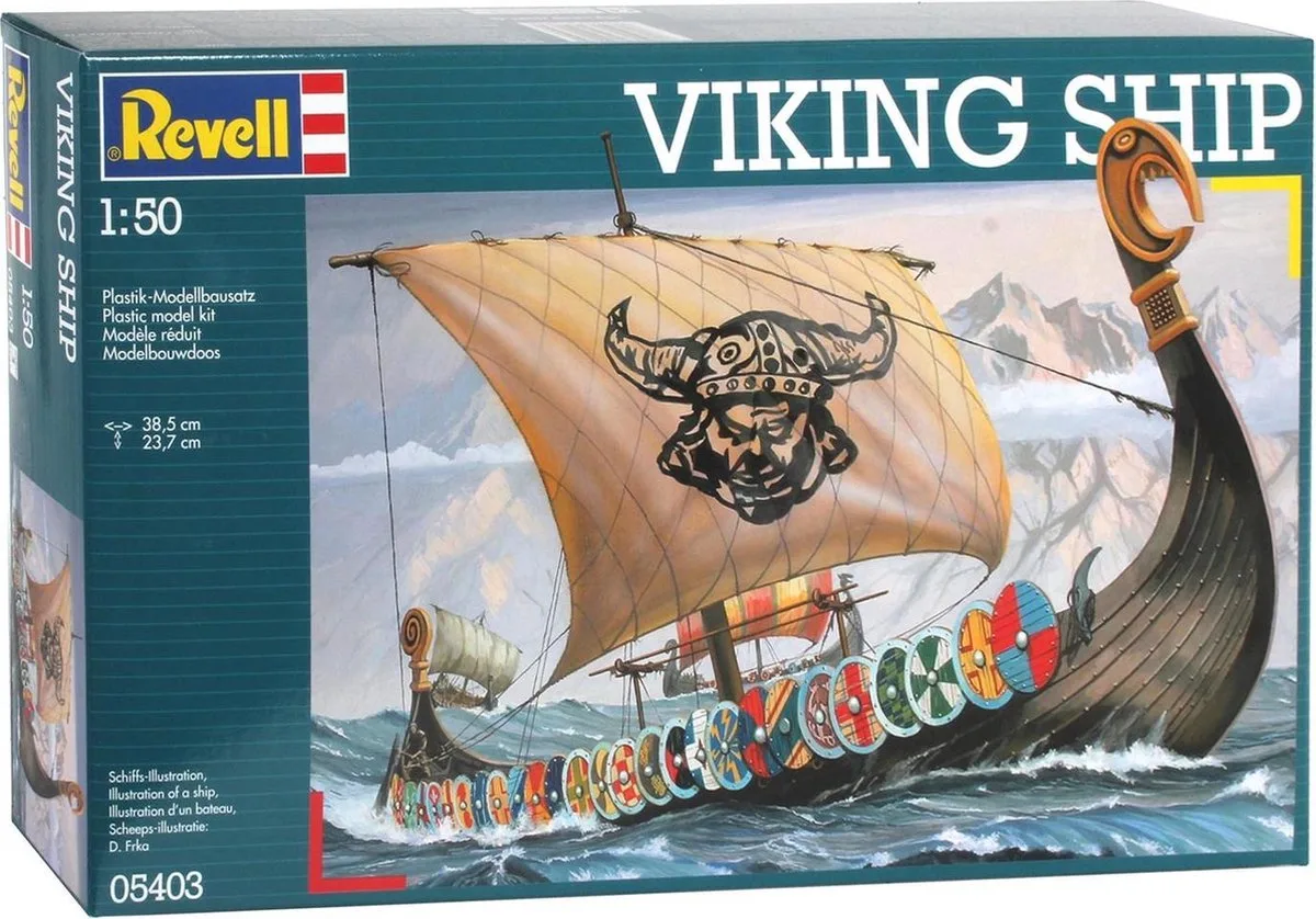Modelbouwpakket Schepen - 05403 Viking Ship Plastic - 1:50 - Modelbouw van Revell in Meerkleurig – productfoto
