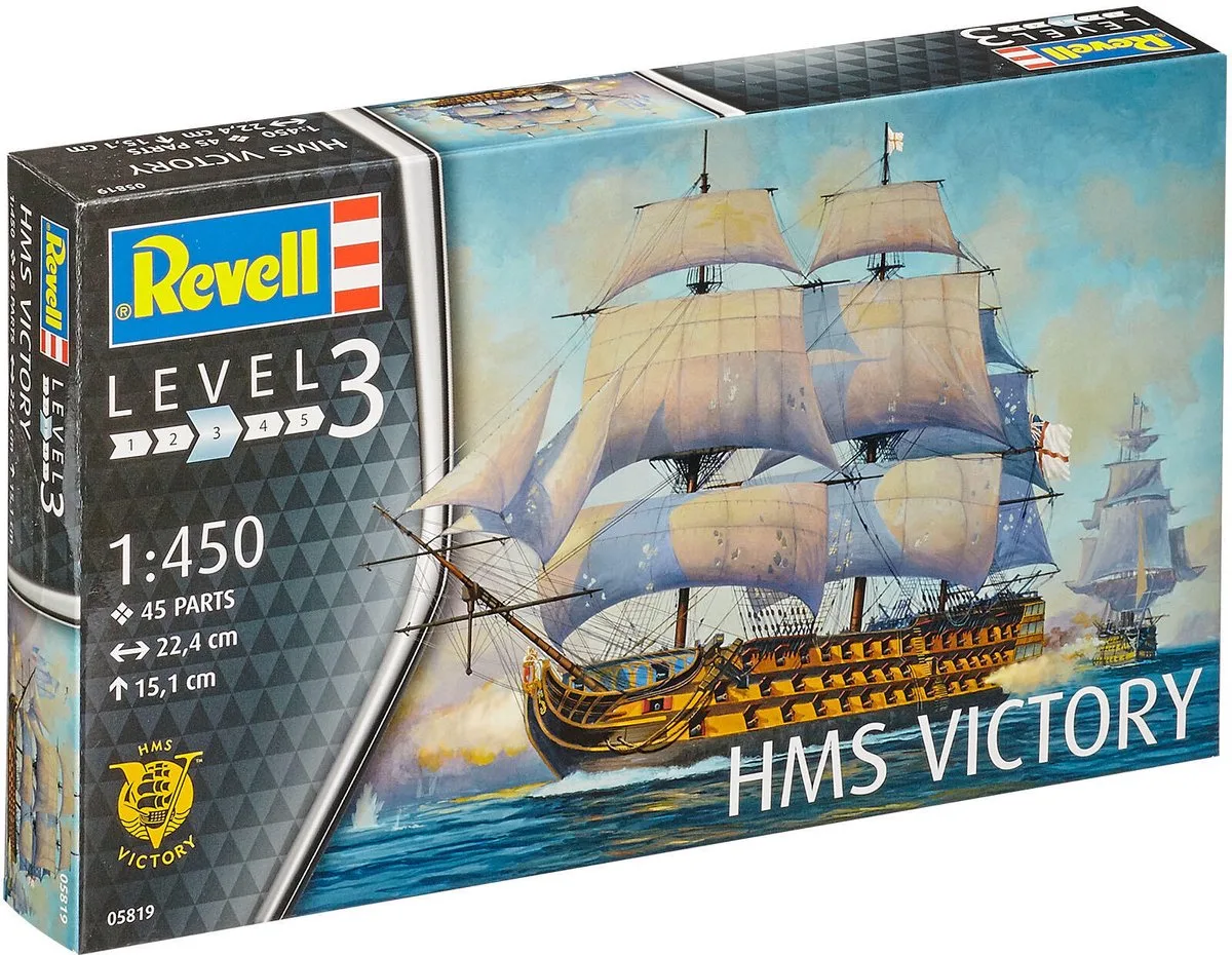 Modelbouwpakket Schepen - 05819 HMS Victory Ship Plastic - 1:450 - Modelbouw van Revell in Meerkleurig – productfoto
