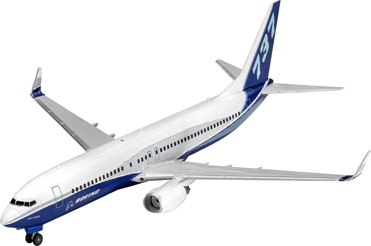 Modelbouwpakket Vliegtuigen - 63809 Boeing 737-800 Vliegtuig - Model Set Plastic - 1:288 - Modelbouw de Revell en Multicolore – photo produit
