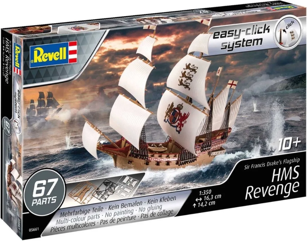 Modelset Easy Click System HMS Revenge van Revell in Multi-coloured – productfoto