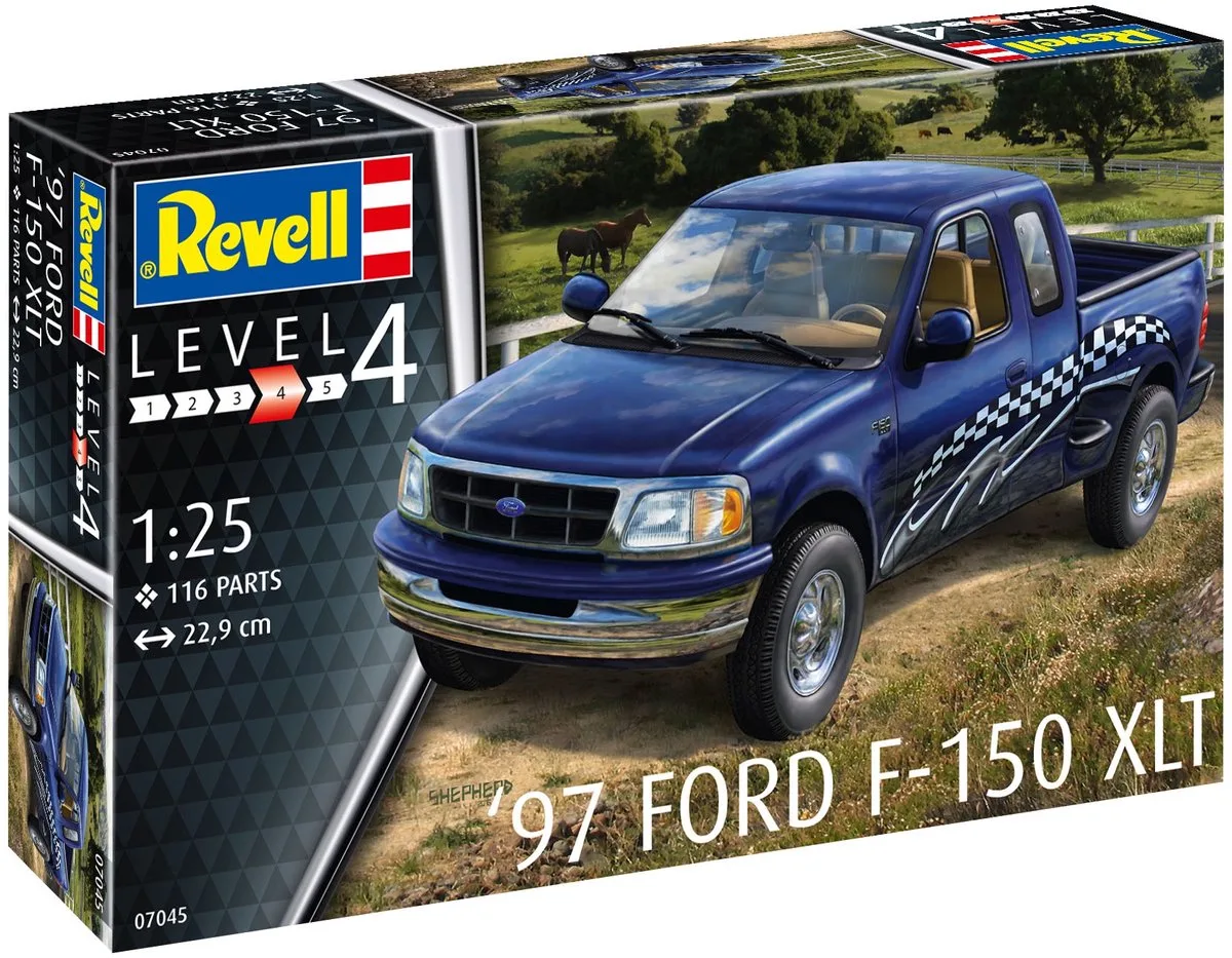 Revell 67045 ’97 Ford F-150 XLT – 1:25 Modelset – Automodel Bouwpakket de Revell en Bleu – photo produit