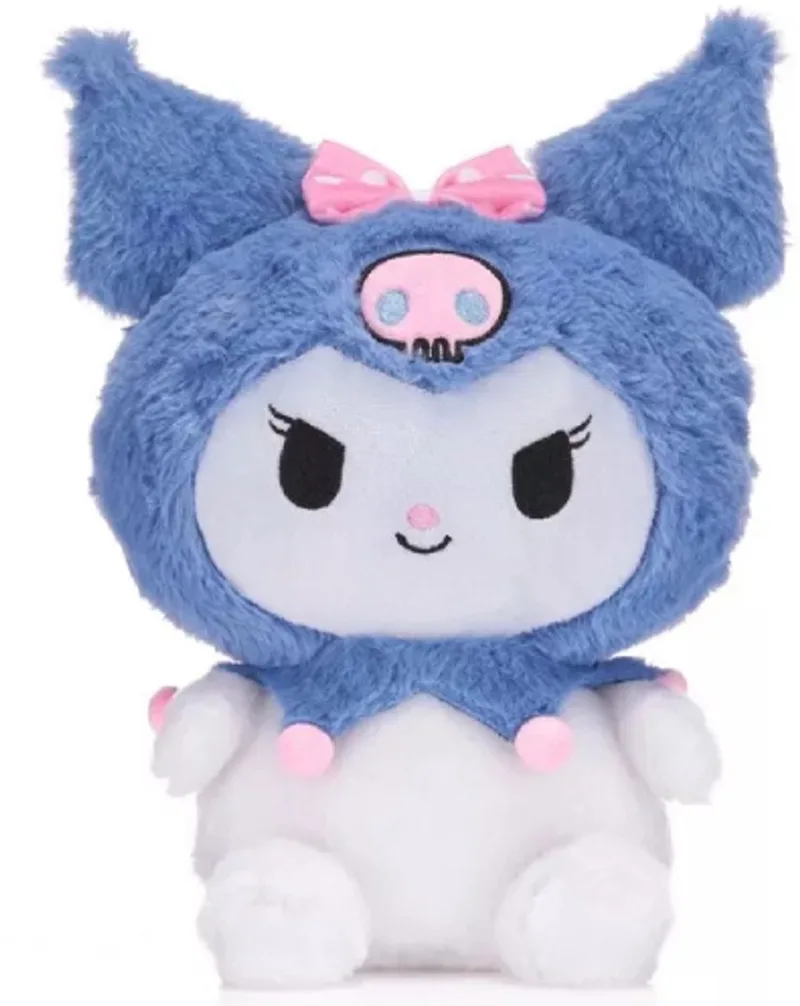 Hello Kitty Fluffy Pluche Knuffel 30 cm - Speelgoed Knuffels voor Kinderen Meisjes - Kat Cat Kitten Plush Toy från Sanrio i Blå – produktbild
