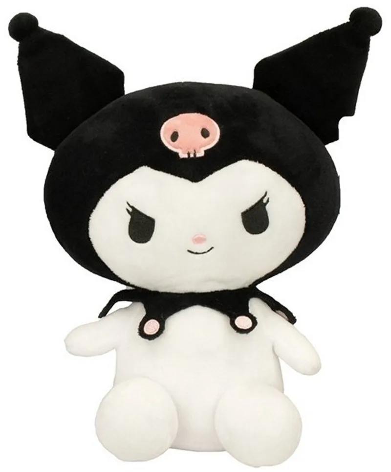 Kuromi Knuffel - 23CM - My Melody - Kuromi - Kawaii - Japans - Cinnamoroll - Hello Kitty - Verjaardag - Cadeau - Kinderen van Sanrio in Zwart – productfoto