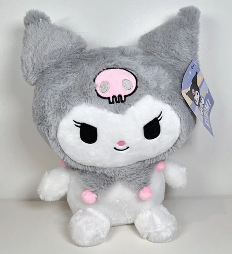 Kuromi Pluche Knuffel 30 cm - Speelgoed Knuffels voor Kinderen Jongens Meisjes by Sanrio in Grey – product photo