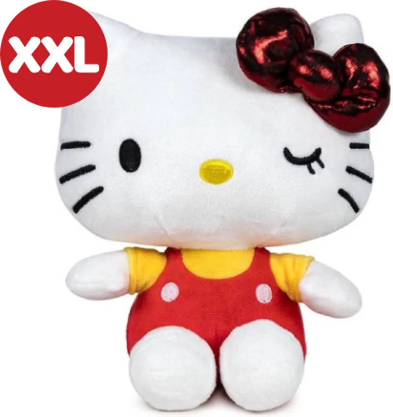 (Rood) Pluche Knuffel XXL 80 cm van Sanrio in Meerkleurig – productfoto