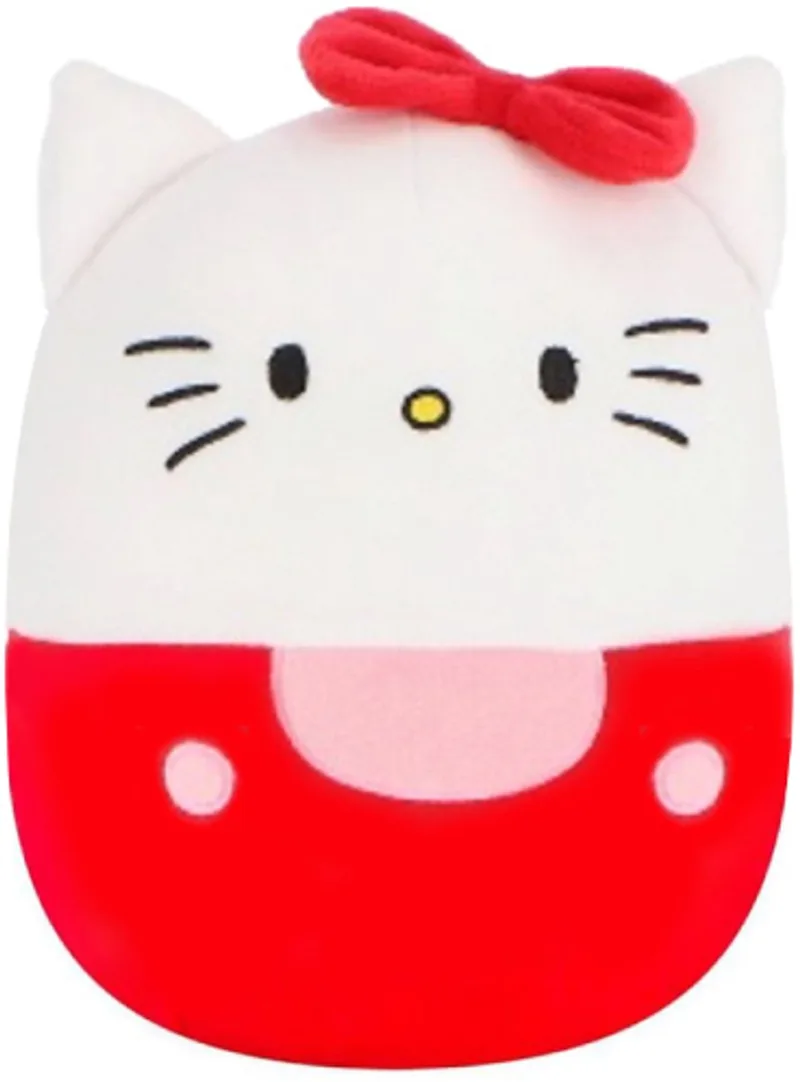 (Rood) Squishy Kawaii Pluche Knuffel 35 cm by Sanrio in Rood 32 cm – product photo
