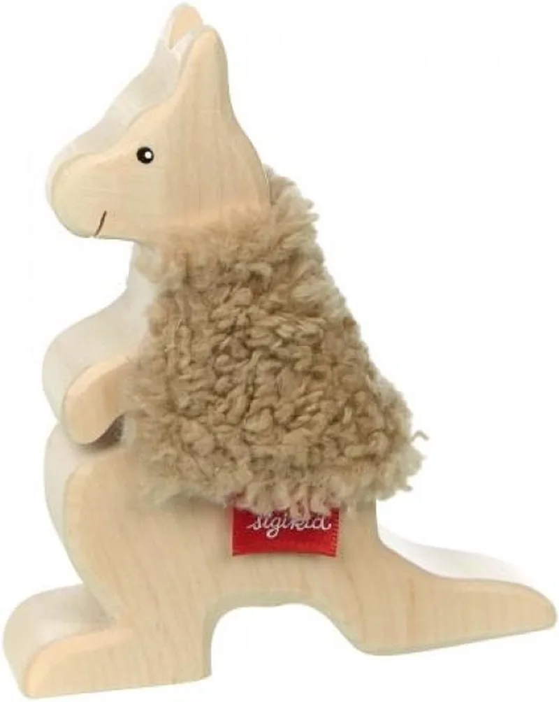 Houten speelfiguur kangaroo by Sigikid in Multicolour – product photo