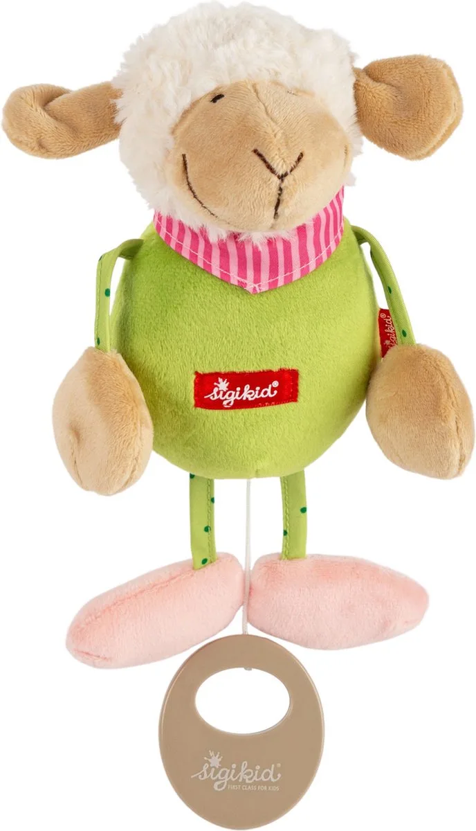 Speelgoed | Plush - Musical Sheep by Sigikid in Green – product photo