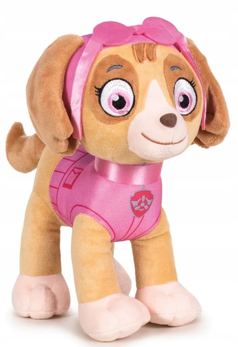 Psi Patrol - Pluchen Skye - 19 cm - Roze Outfit från Spin Master i Lichtbruin, Rosa – produktbild