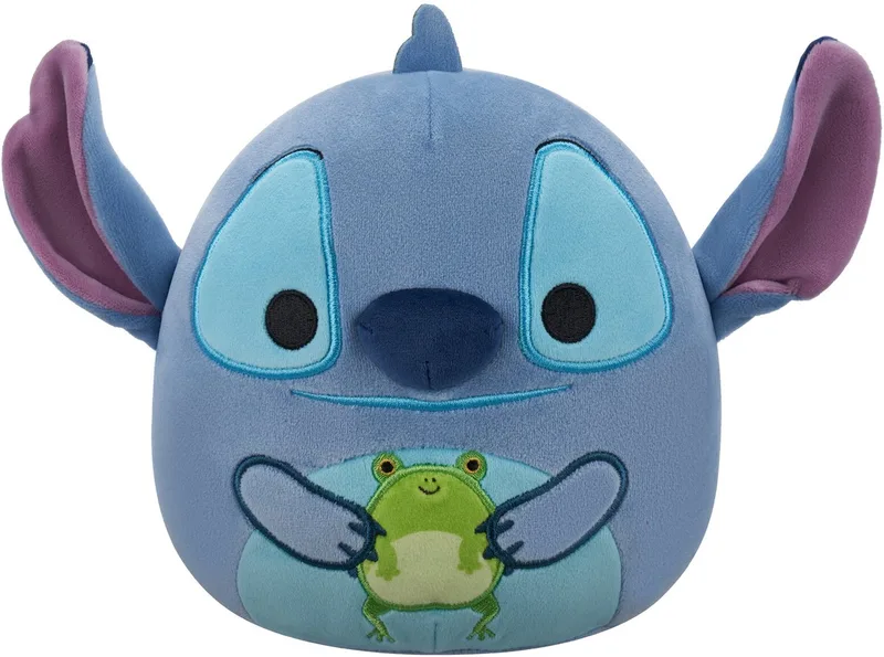 Disney - Stitch Holding Frog - 25cm pluche van Squishmallows in Blauw – productfoto