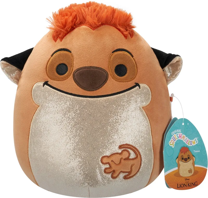 Disney The Lion King 30th Anniversary - Timon 20cm pluche by Squishmallows in Donkergeel – product photo