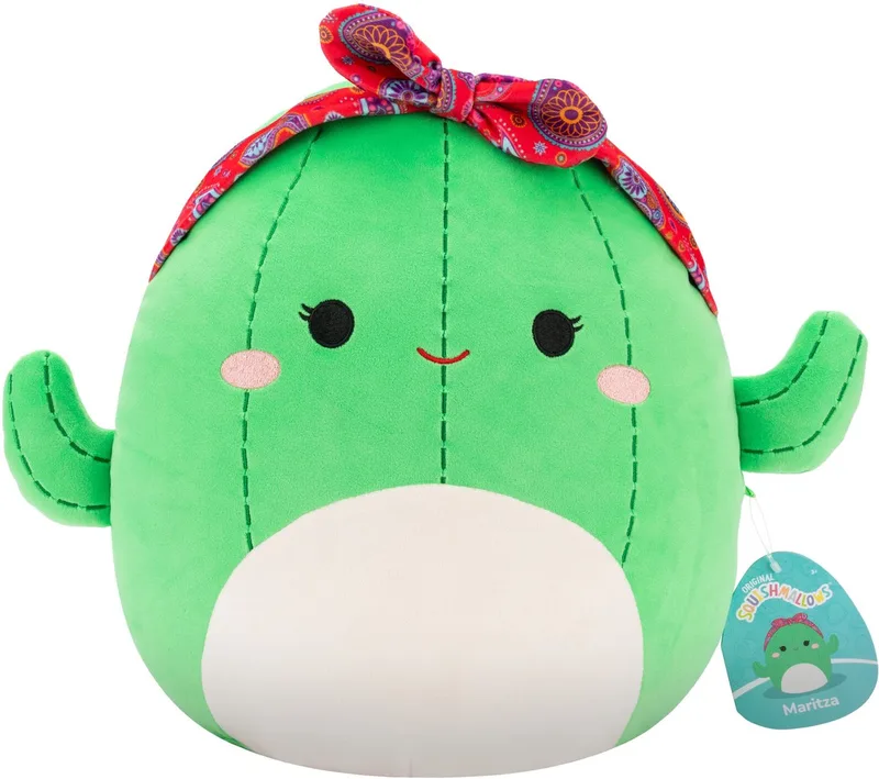 Maritza - Green Cactus W/Paisley Headband 30cm pluche by Squishmallows in Green – product photo