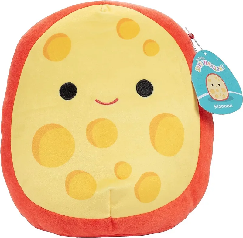 Medium Plush 30 cm Mannon Gouda Cheese van Squishmallows in Meerkleurig – productfoto