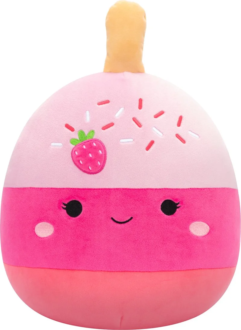 Pama - Pink Strawberry Cake Pop 30cm pluche van Squishmallows in Roze – productfoto