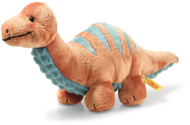 Bronko Brontosaurus 28cm Orange van Steiff in Groen – productfoto