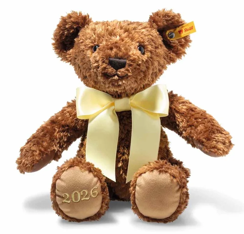 Cosy Jaar Beer 2026 34 cm. EAN 114175 de Steiff en Marron – photo produit