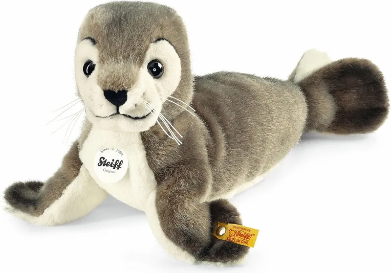 Steiff 063114 ROBBY ZEEHOND van Steiff in Grijs – productfoto
