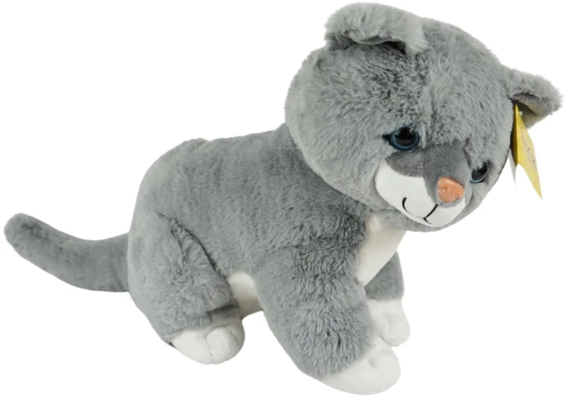 Poes - Kat - Knuffel - 40 cm hoog by Sunkid in Grijs wit – product photo