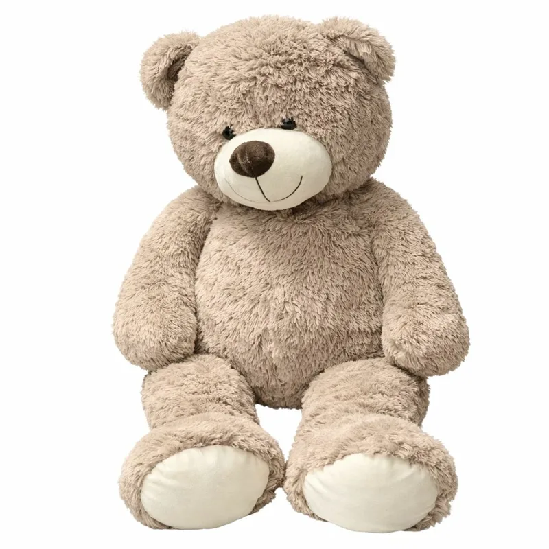 XXL pluche knuffel - 90 cm - beer - polyester från Sunkid i Brun – produktbild