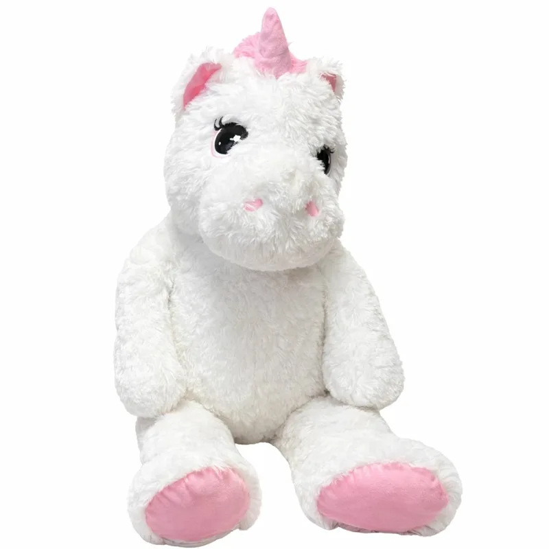 XXL pluche knuffel - 90 cm - eenhoorn - polyester från Sunkid i Vit – produktbild
