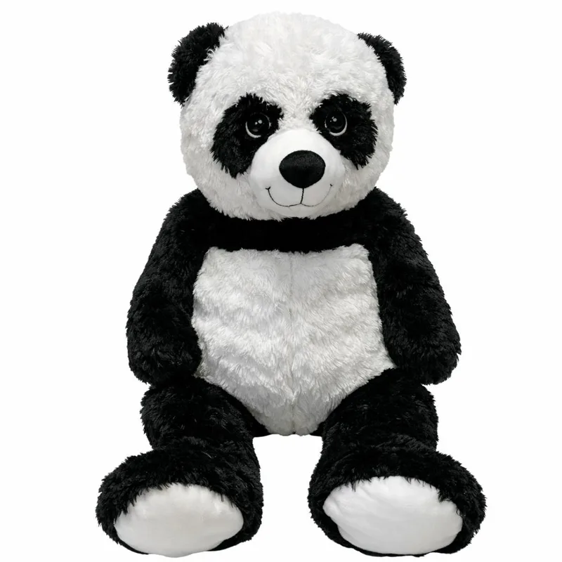 XXL pluche knuffel - 90 cm - panda - polyester från Sunkid i Vit – produktbild