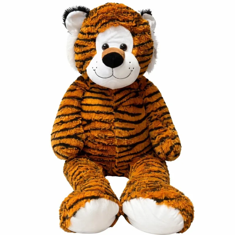 XXL pluche knuffel - 90 cm - tijger - polyester by Sunkid in Orange – product photo