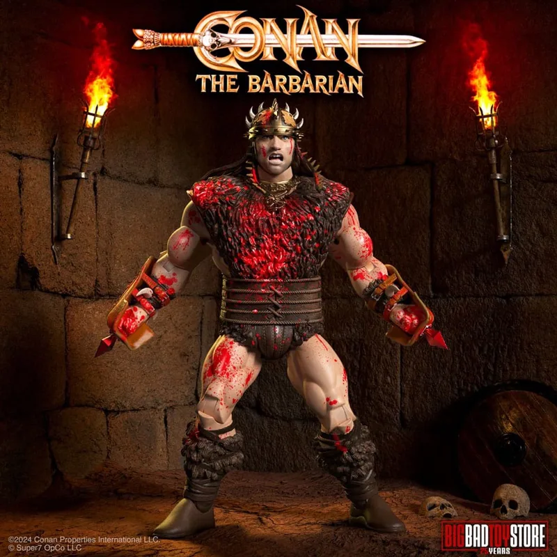 Conan the Barbarian Ultimates Action Figure Conan Blood Soaked Pit Fighter 18 cm Action Figuur van Super7 in Meerkleurig – productfoto