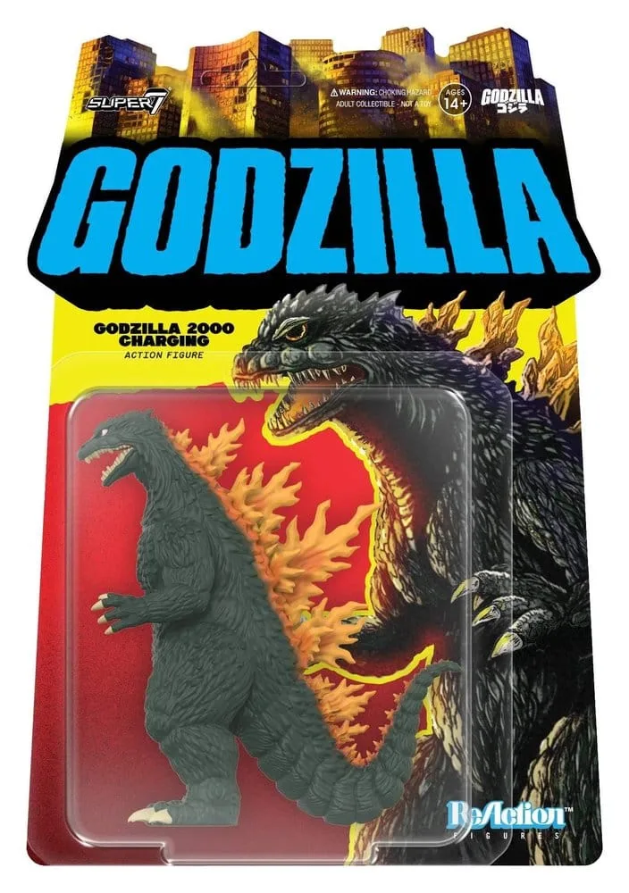 Godzilla ReAction Actionfiguren : Godzilla 2000 im Angriff von Super7 – Produktfoto