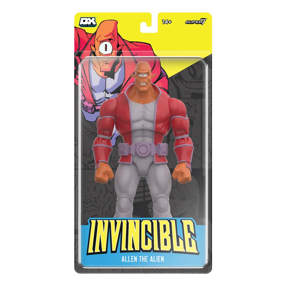 Invincible Deluxe Action Figure Allen The Alien van Super7 – productfoto