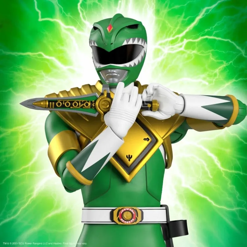 Mighty Morphin' Power Rangers: Ultimates Wave 1 - Green Ranger 7 inch Action Figure van Super7 in Meerkleurig – productfoto
