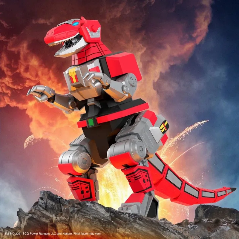 Mighty Morphin' Power Rangers: Ultimates Wave 1 - Tyrannosaurus Rex Dinozord 11 inch Action Figure van Super7 in Meerkleurig – productfoto