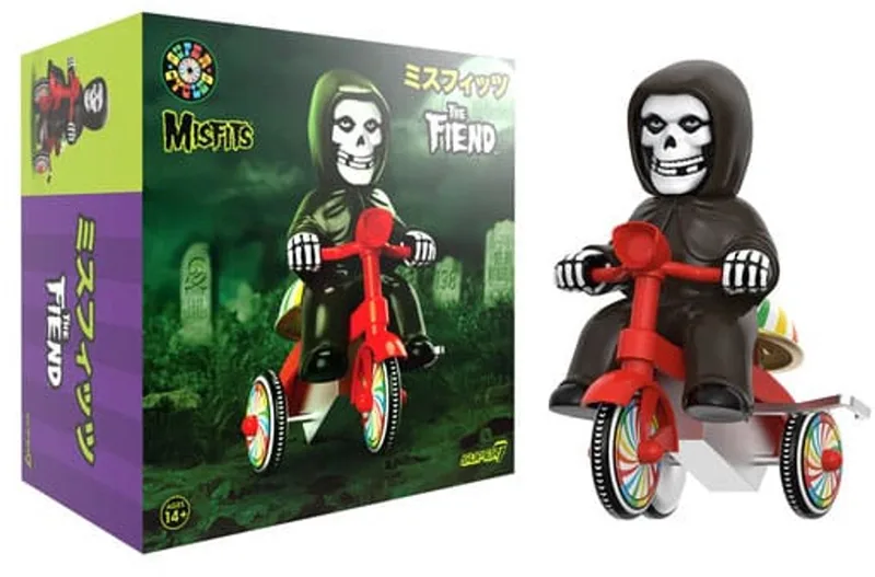 Misfits Super Cycles Action Figure Mummy Boy (Black met Red Trike) 13 cm Action Figuur van Super7 in Meerkleurig – productfoto