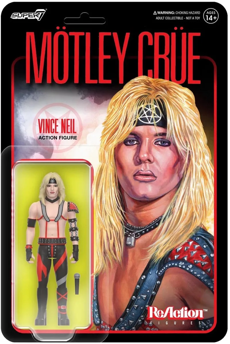 Vince Neil Multicolor 10 cm Super7 Action Figure Motley Crue Collectible Toy by Super7 – product photo