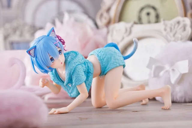Re:Zero - Starting Life in Another World Desktop Cute - Rem (Cat Room Wear Ver. Renewal) Figure